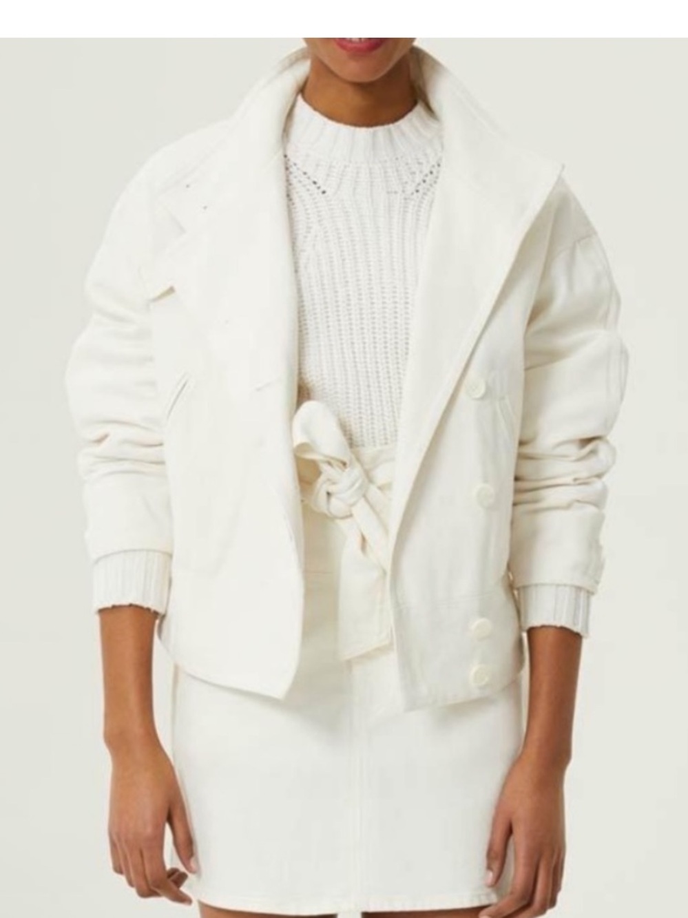 Rebecca Minkoff Allegra White Jacket Size XS